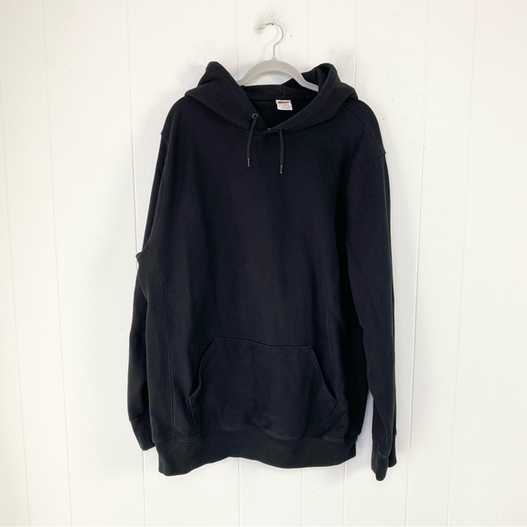 J.Crew Heritage 14 oz. Fleece Hoodie Black Size XXL Tall Style #BJ447